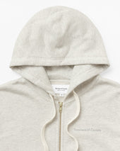 French Terry Zip Hoodie Eggshell Unisex