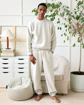 Flag Fleece Sweatpant Eggshell Unisex