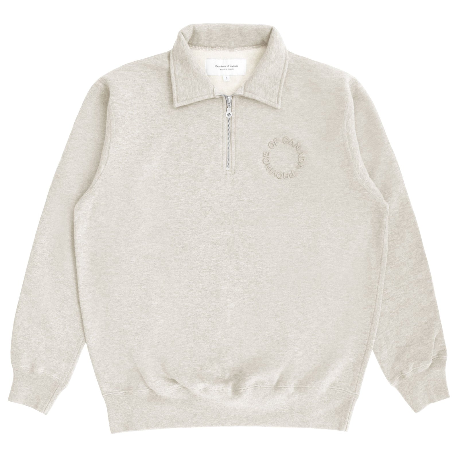 Half Zip Fleece Sweatshirt Eggshell Unisex