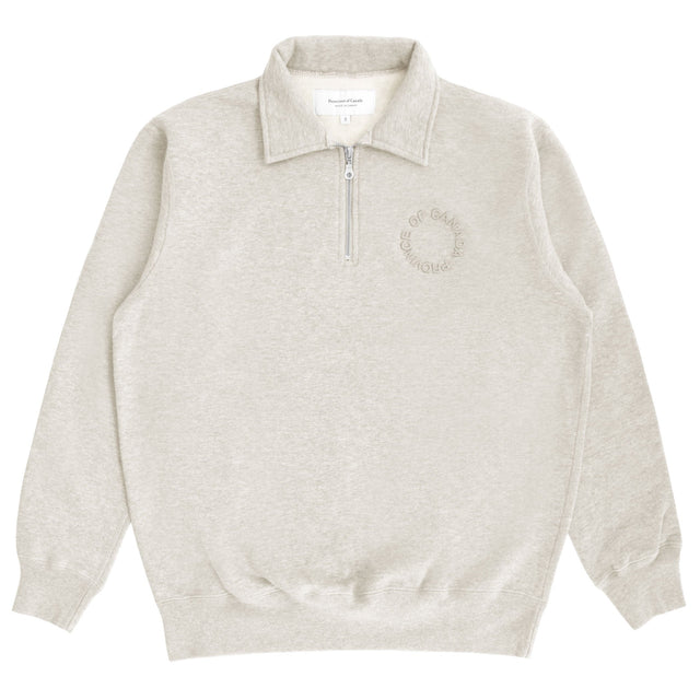 Half Zip Fleece Sweatshirt Eggshell - Unisex