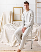Relaxed French Terry Sweatpant Eggshell Unisex