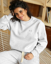 Flag Fleece Sweatshirt Cloud Unisex