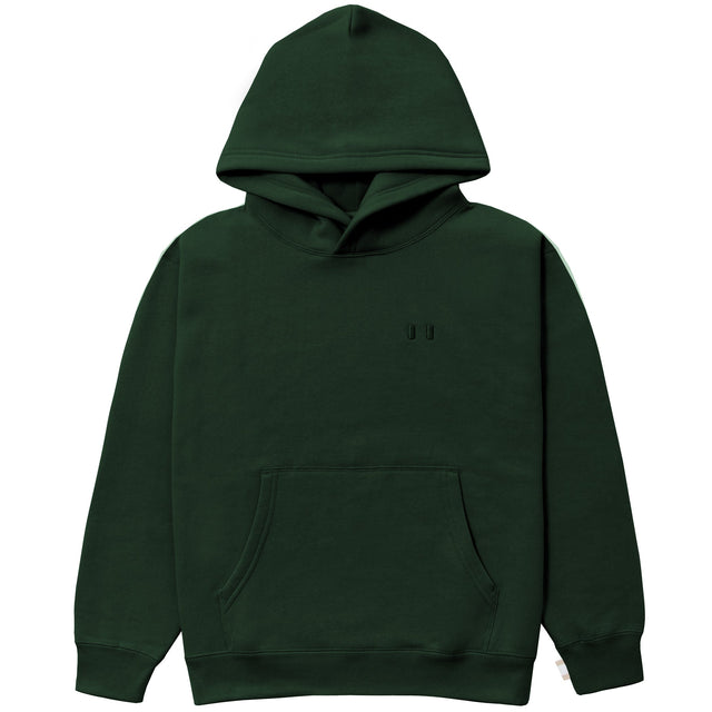 Flag Fleece Hoodie Forest - Unisex