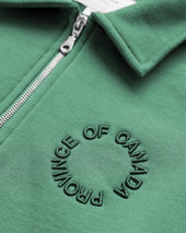 Half Zip Fleece Sweatshirt Green Unisex
