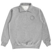 Half Zip Fleece Sweatshirt Heather Grey - Unisex