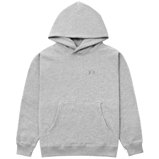 Flag Fleece Hoodie Heather Grey - Unisex