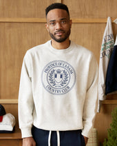 Country Club Fleece Sweatshirt Eggshell Unisex