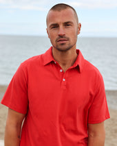 Sunday Polo Shirt Red - Unisex
