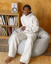 Flag Fleece Wide Leg Sweatpant Eggshell Unisex