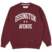 Ossington Fleece Sweatshirt Dark Burgundy - Unisex