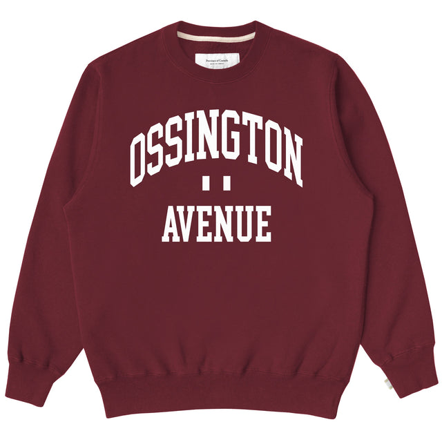 Ossington Fleece Sweatshirt Dark Burgundy - Unisex