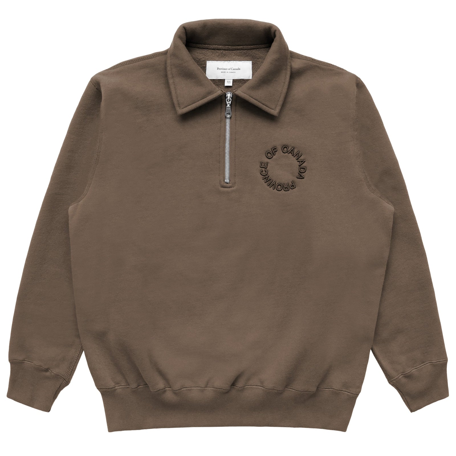 Half Zip Fleece Sweatshirt Chestnut Unisex