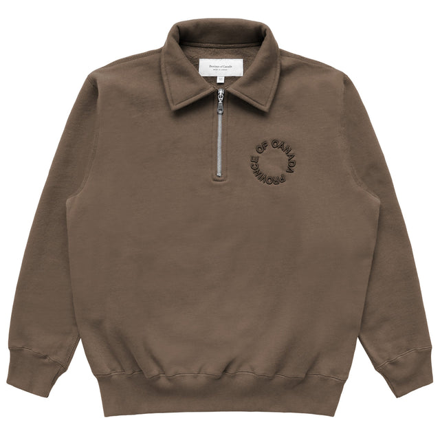 Half Zip Fleece Sweatshirt Chestnut - Unisex