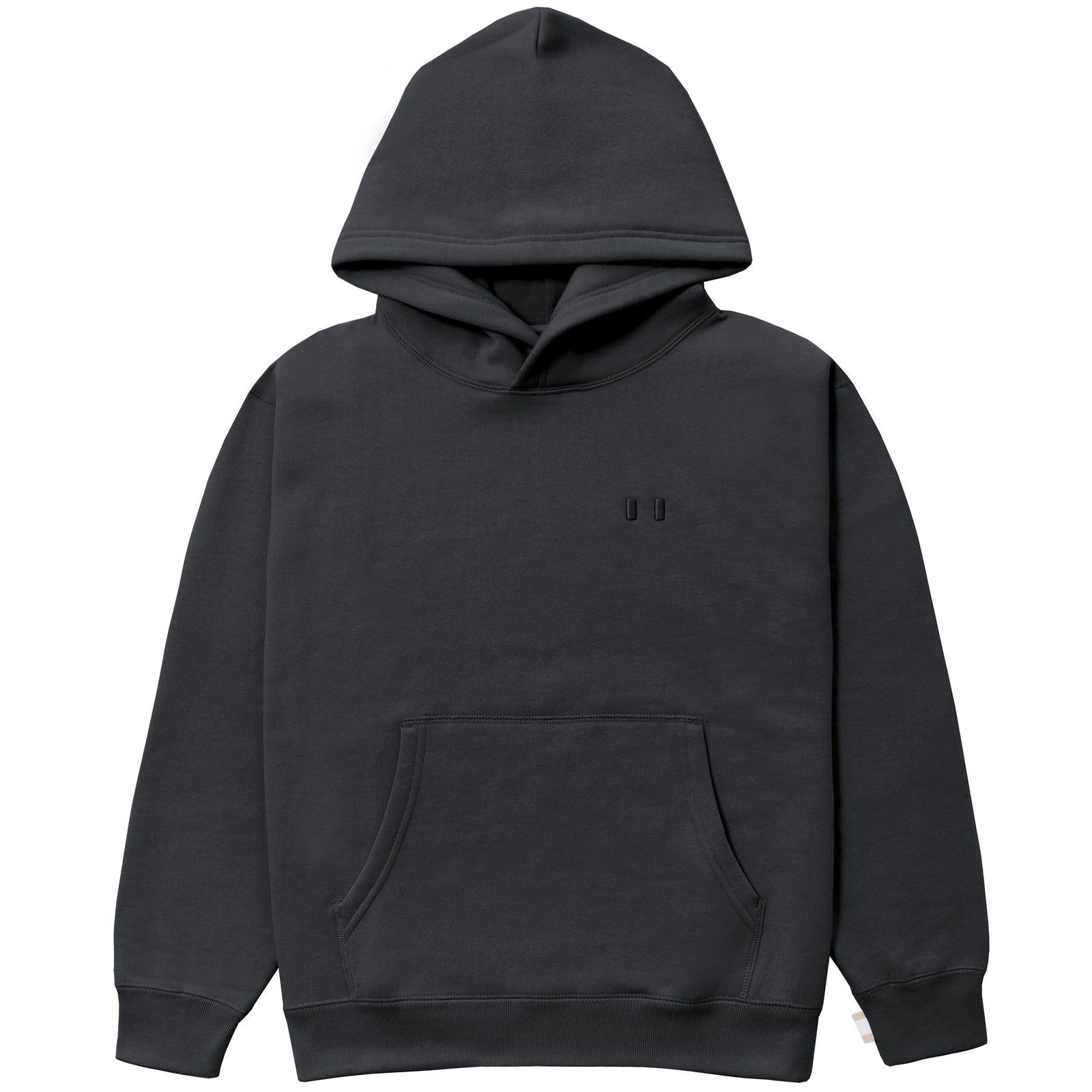 Flag Fleece Hoodie Coal Unisex