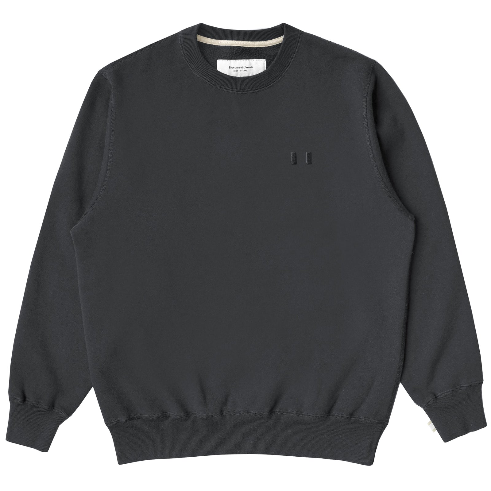Flag Fleece Sweatshirt Coal Unisex