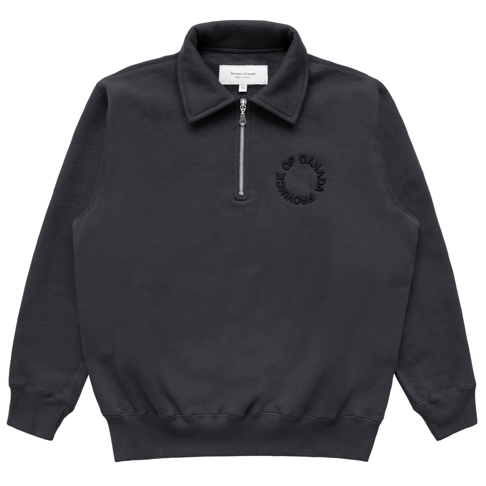 Half Zip Fleece Sweatshirt Coal Unisex