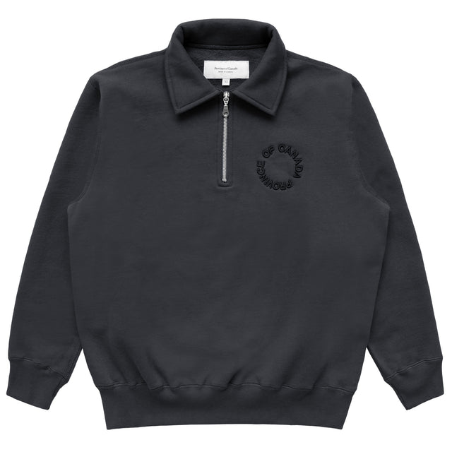 Half Zip Fleece Sweatshirt Coal - Unisex