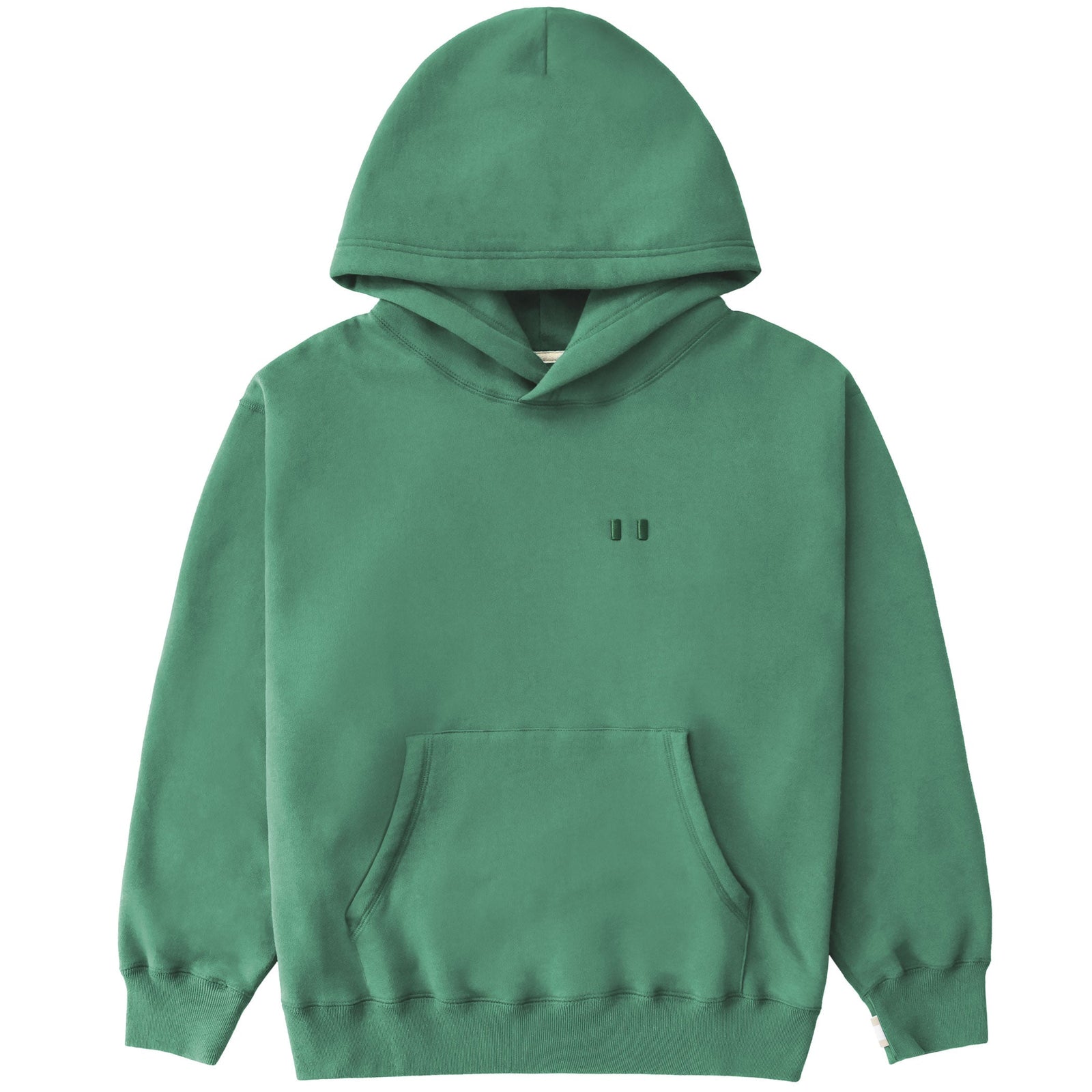 Flag Fleece Hoodie Green Unisex