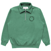 Half Zip Fleece Sweatshirt Green - Unisex