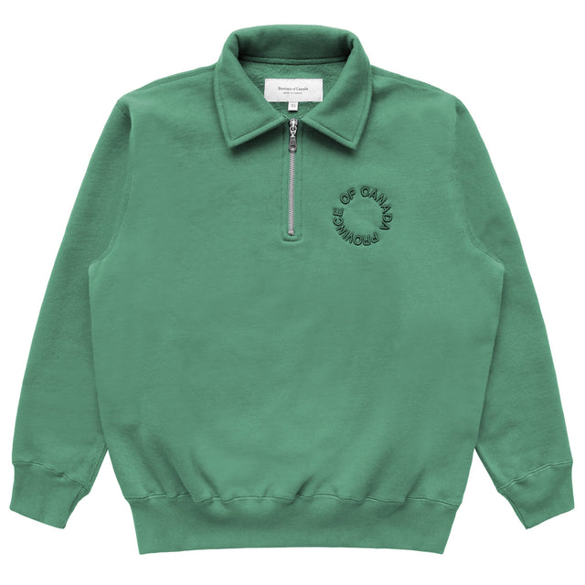 Half Zip Fleece Sweatshirt Green - Unisex