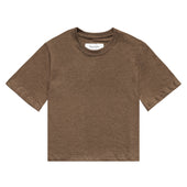 Monday Crop Top Heather Brown