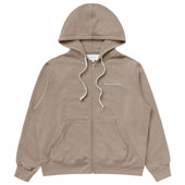 French Terry Zip Hoodie Mocha - Unisex