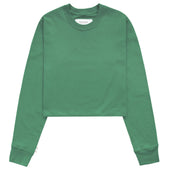 Monday Long Sleeve Crop Top Green