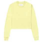 Monday Long Sleeve Crop Top Lemon
