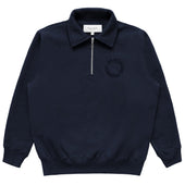 Half Zip Fleece Sweatshirt Navy - Unisex