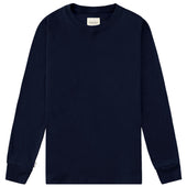 Almost Pyjama Long Sleeve Tee Navy - Unisex