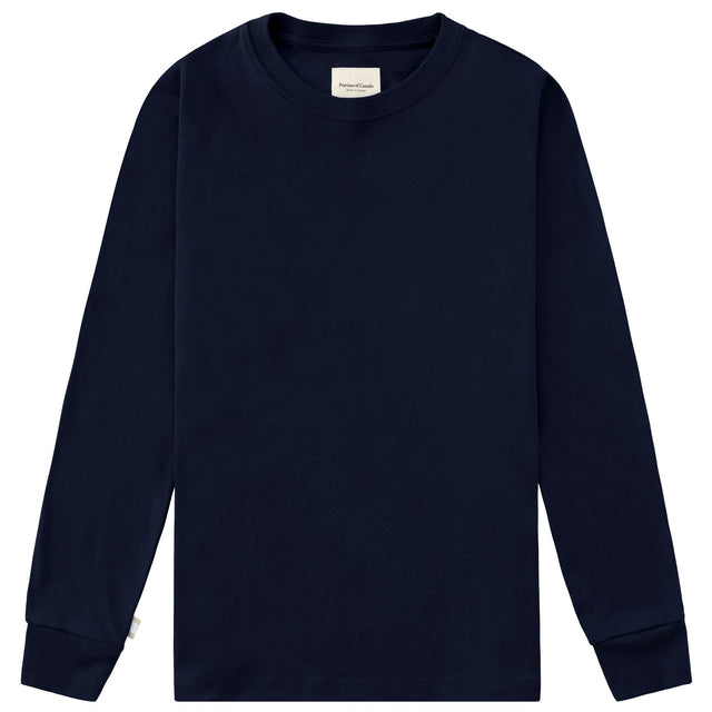 Almost Pyjama Long Sleeve Tee Navy - Unisex