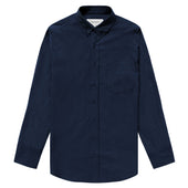Washed Poplin Shirt Navy - Unisex
