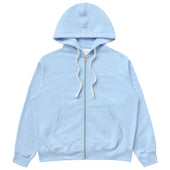 French Terry Zip Hoodie Sky Blue - Unisex