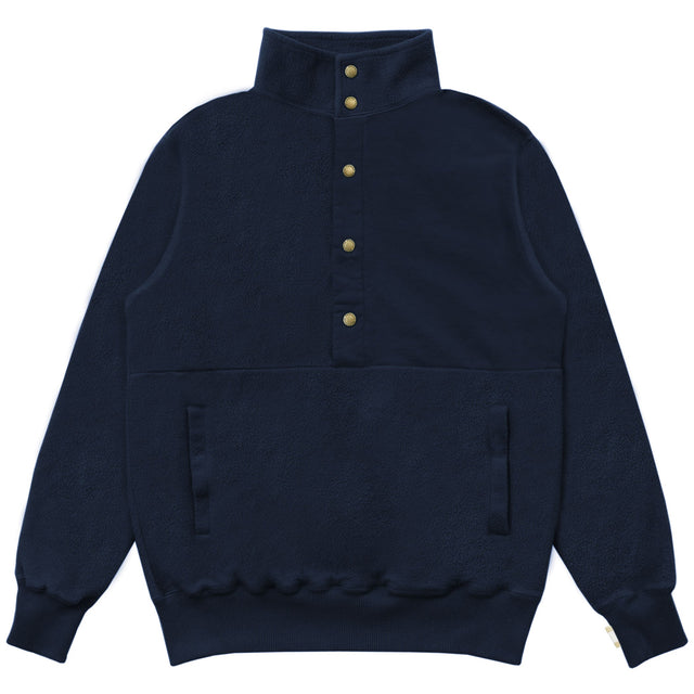 Reverse Fleece Pullover Navy - Unisex