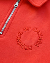 Half Zip Fleece Sweatshirt Tart Unisex
