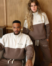 Club Fleece Half Zip Chestnut Unisex