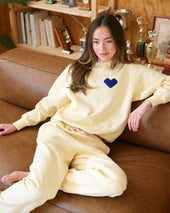 Heart Sweatshirt Butter Unisex