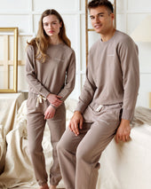 French Terry Sweatshirt Mocha Unisex