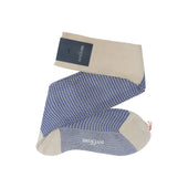 Beige Bleu Roi Pied De Poule Fil D Cosse