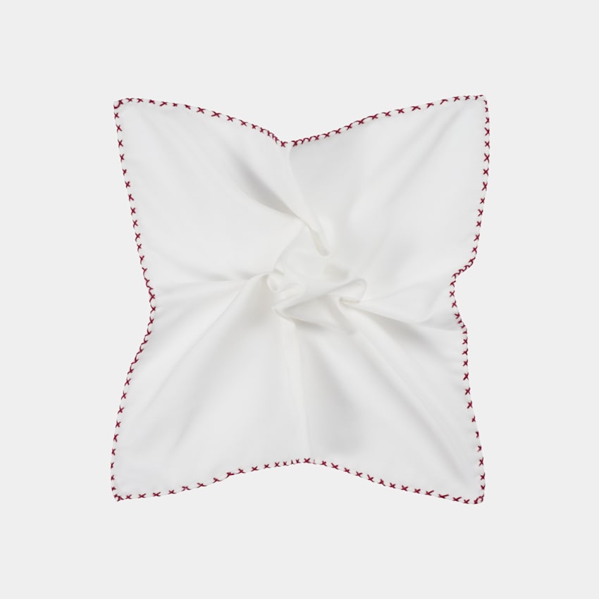 Stitch Edge Pocket Square