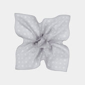 Grey Graphic Pocket Square