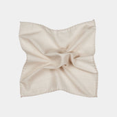 Light Brown Stitch Edge Pocket Square