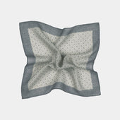 Light Grey Graphic Pocket Square