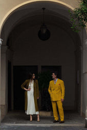 Vito Trousers In Linen And Silk