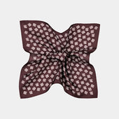 Burgundy Graphic Pocket Square