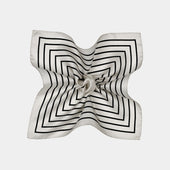 Sand Striped Pocket Square