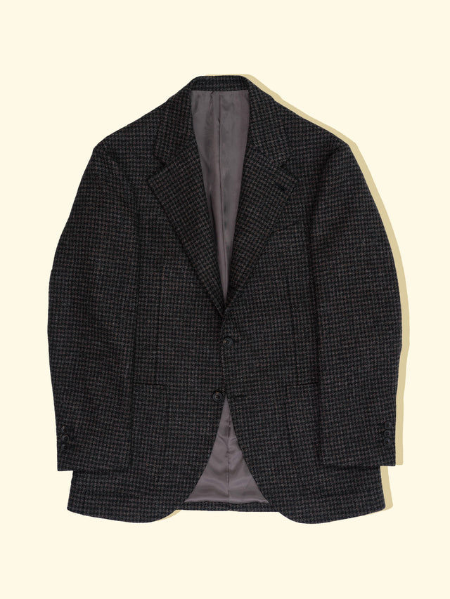 Wool Tweed Sport Jacket Brown Houndstooth The Anthology