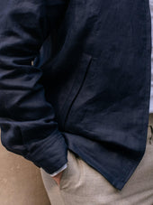 The Permanent Style Linen Harrington - Navy
