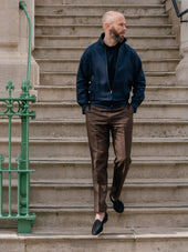 The Permanent Style Linen Harrington - Navy