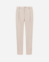 Cotton Feel Trousers With Drawstring